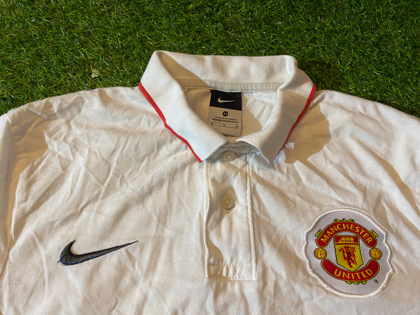 Manchester United England Football Soccer EPL Medium Mans Cotton Polo Jersey / Top