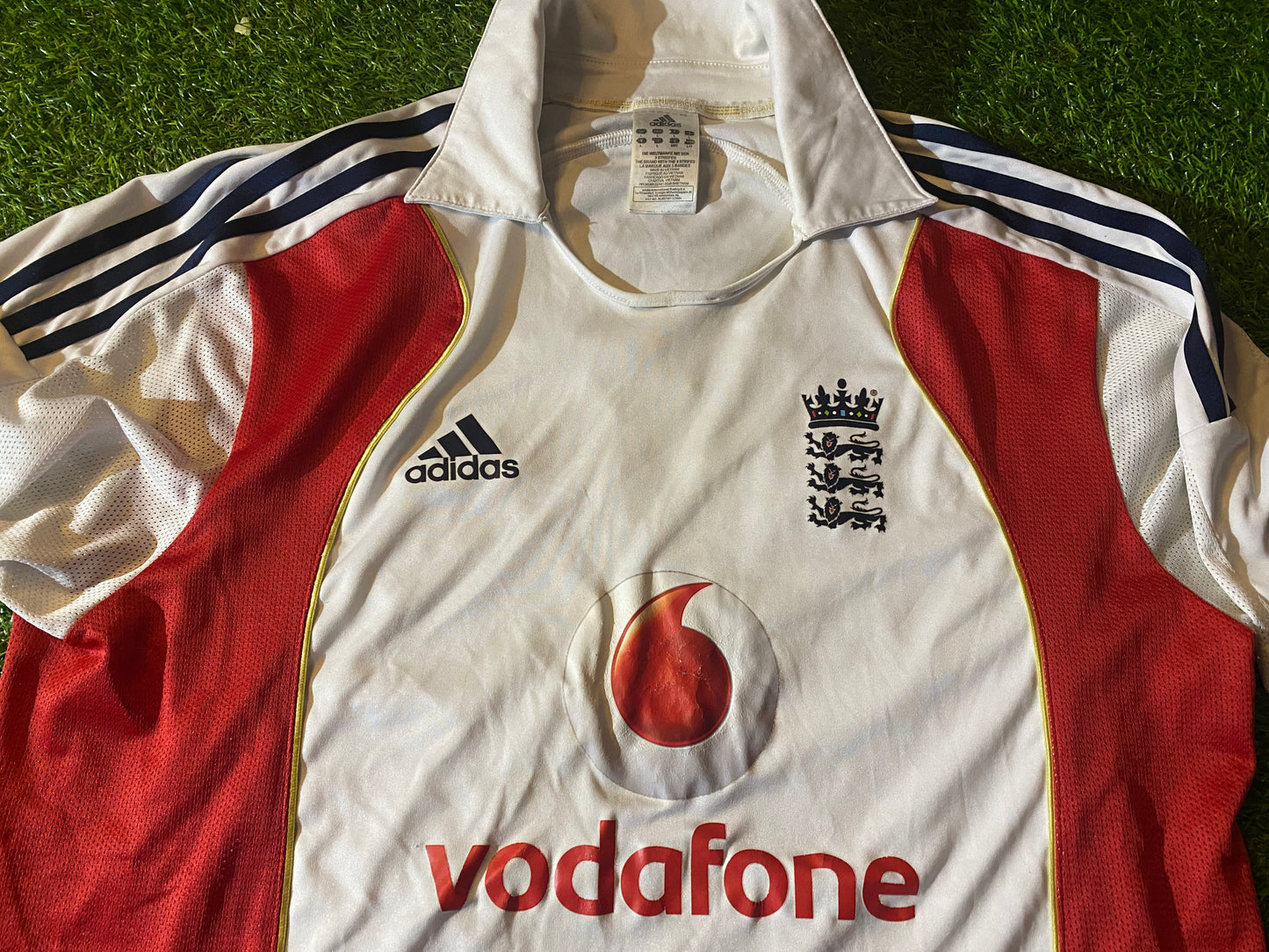 England English The Ashes Test Cricket Large Mans Adidas Made Jersey
