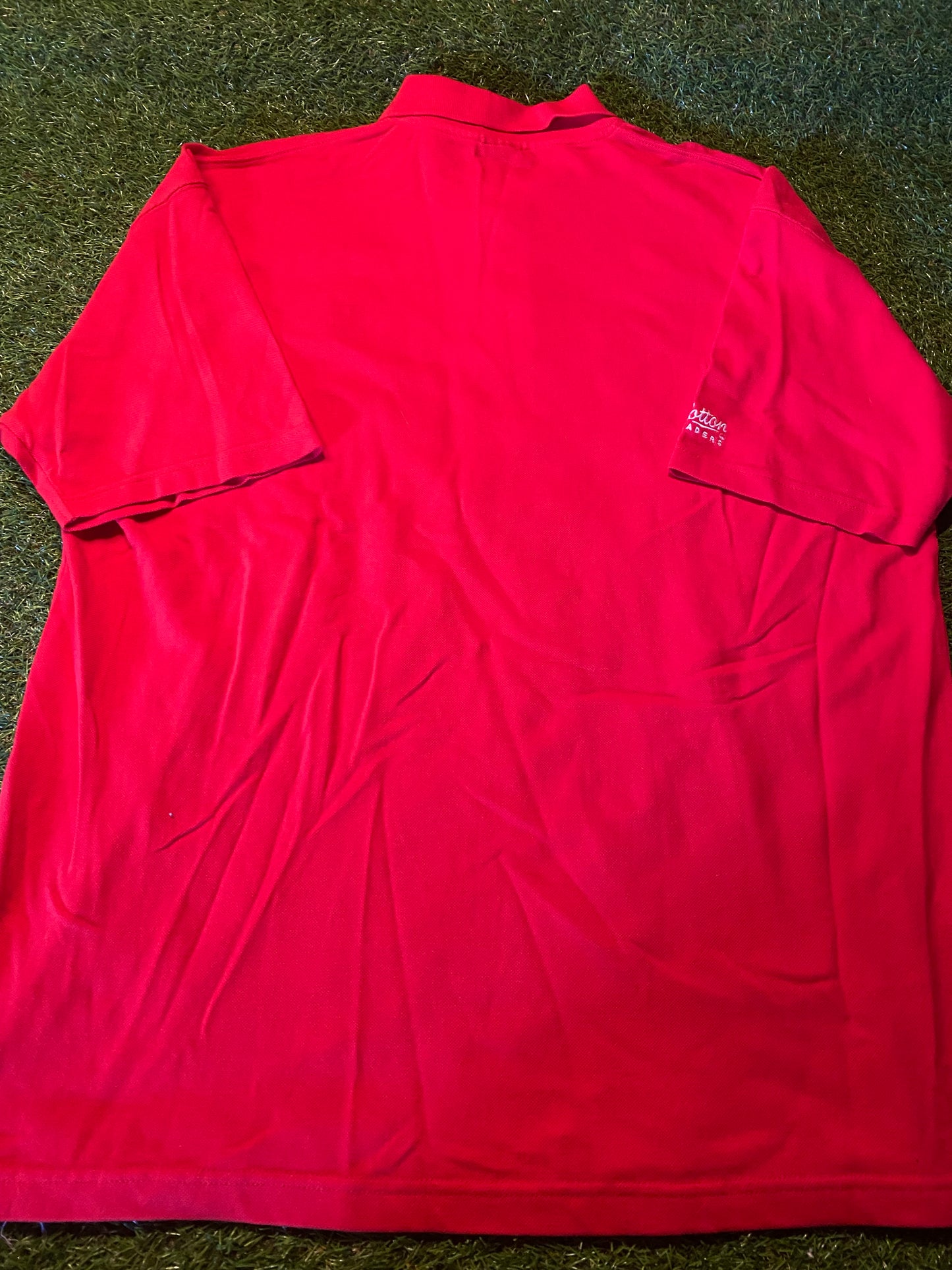 Wales Welsh Cymru Ruigby Union Football XL Extra large Mans Cotton Traders Polo Shirt