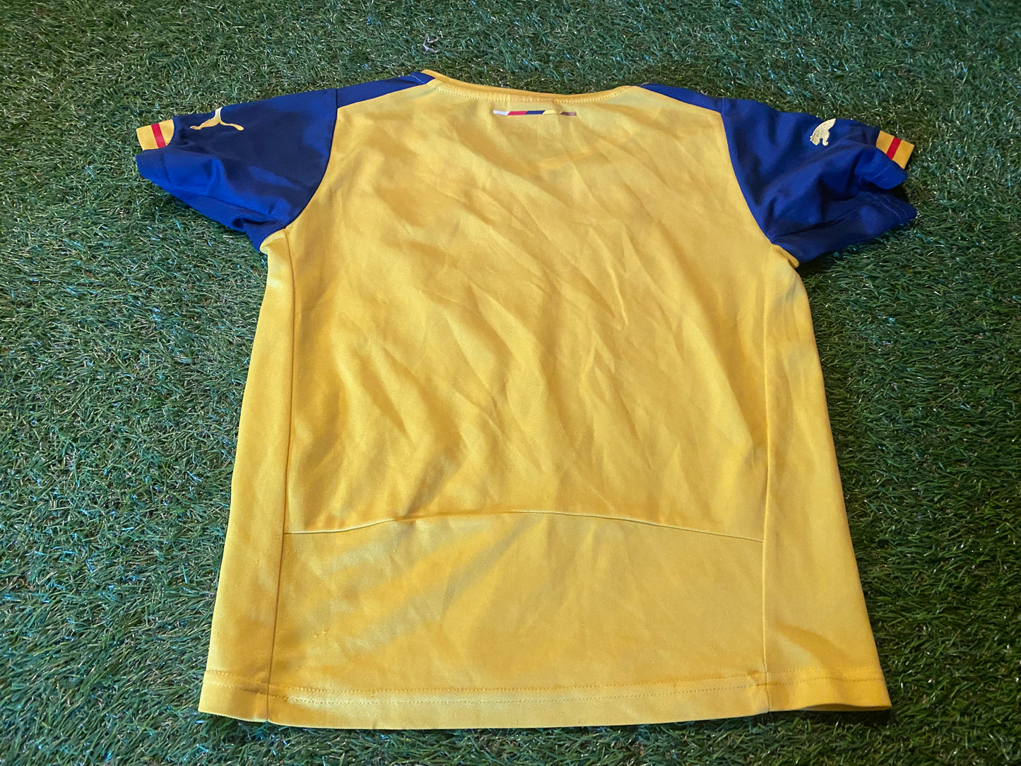 Arsenal FC Soccer Football Medium Boys 9-10 Year Old Puma Made Away Jersey