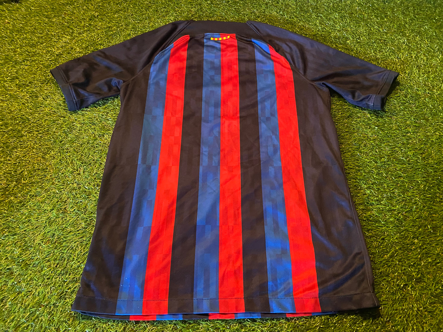 FCB Barcelona Spain Espana Football Soccer Large Boys 10-12 year old Nike Home Jersey