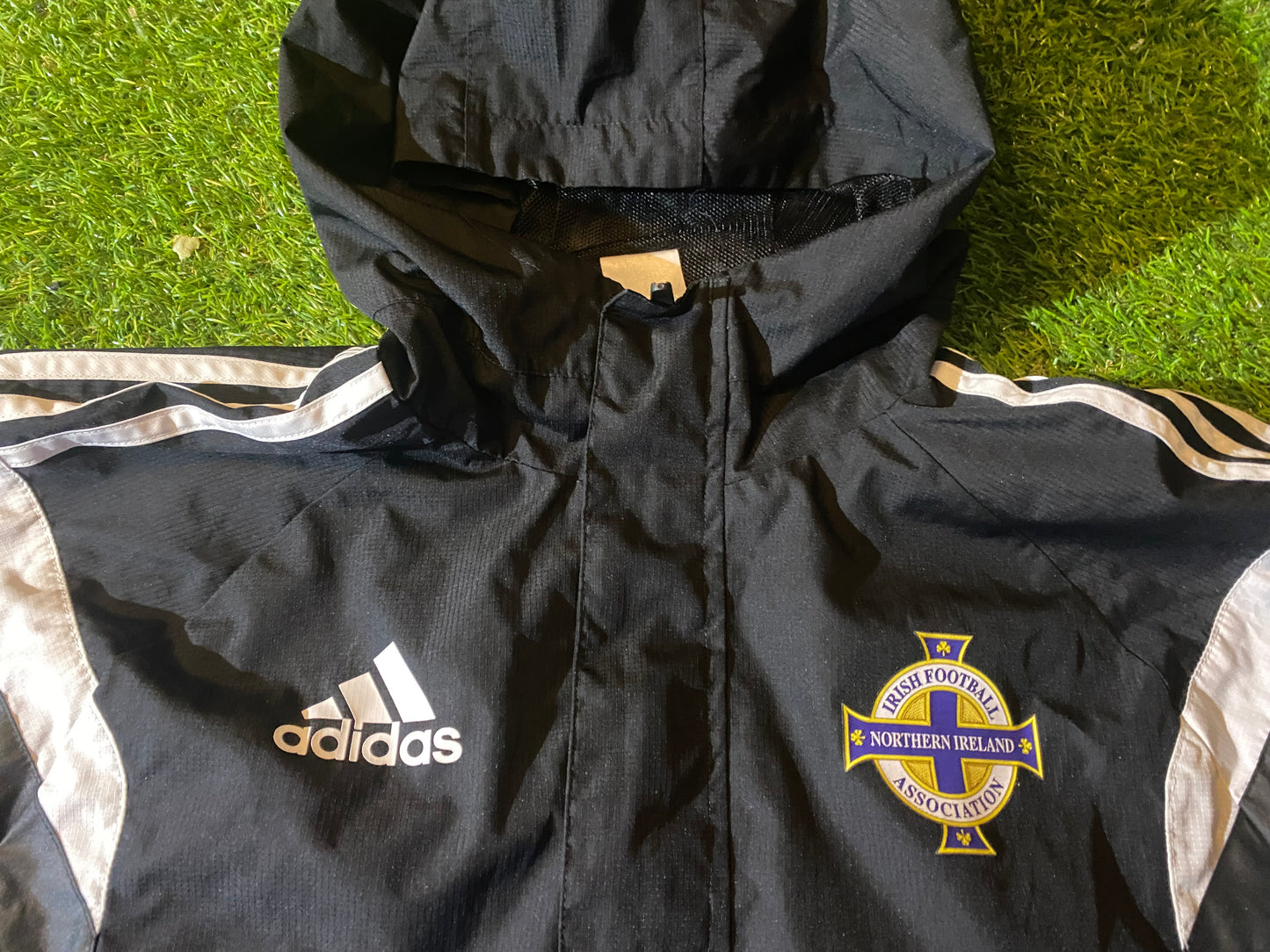 Northern Ireland Football Ulster GAWA Medium Mans Adidas Made Lined Hooded Jacket / Coat