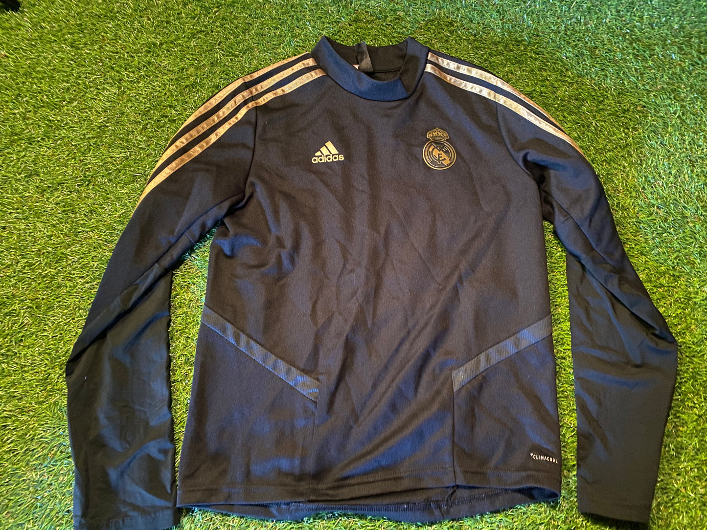 Real Madrid Spain Espana Football Large Boys 10-12 Year Old Adidas Sweater / Jersey