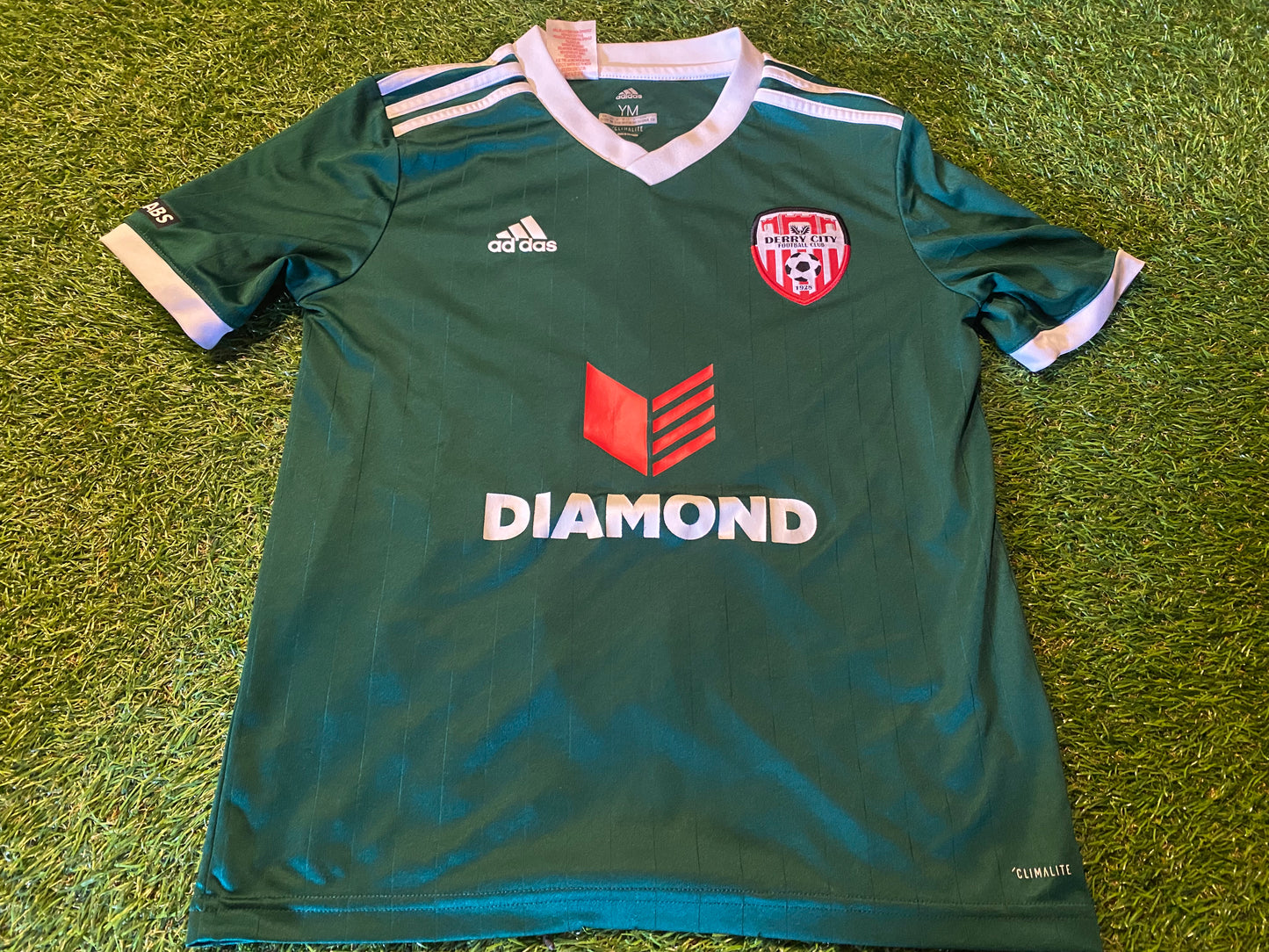 Derry City FC Northern Ireland Soccer Football Medium Boys 9-10 Year Old Adidas Jersey