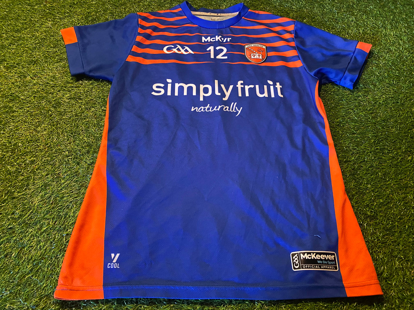 Co Armagh GAA Gaelic Football Medium Mans Tight Fit No12 McKeevers Made Jersey