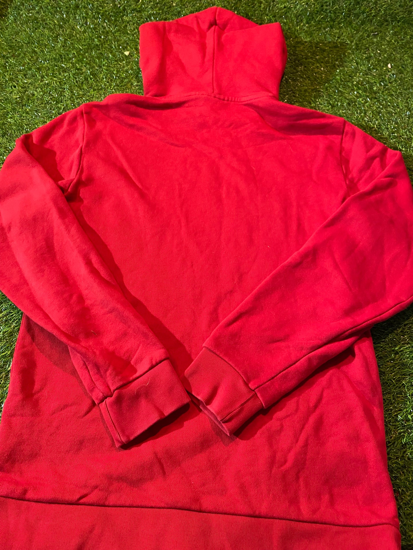 Vintage Adidas Made 3 Stripes Sports Small Mans Heavier Longer Hoody Hooded Top