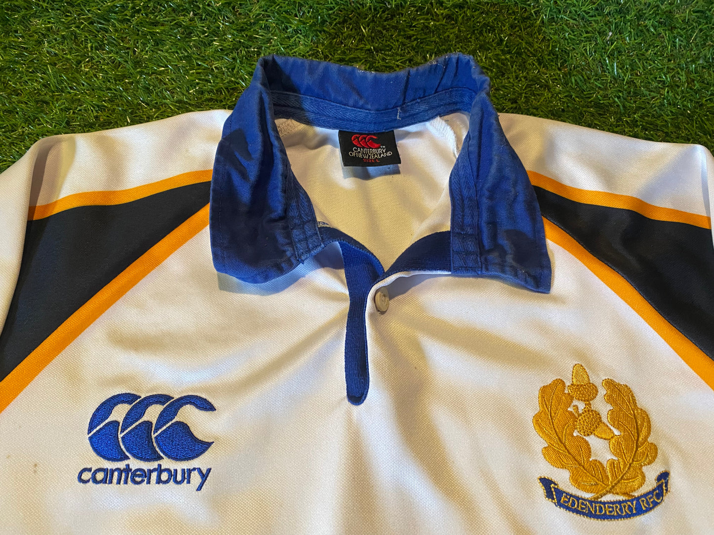 Edenderry RFC Co Offaly Irish Ireland Rugby Union Large Mans Vintage CCC Made Jersey
