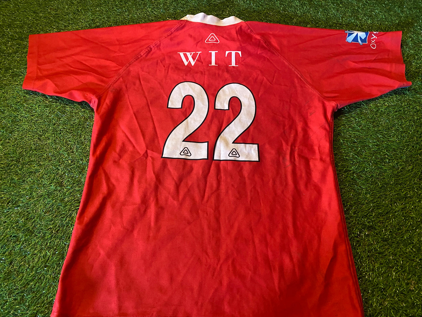 WIT College Eire Irish Ireland Rugby Union Medium mans Tight Fit Match Worn no22 Jersey