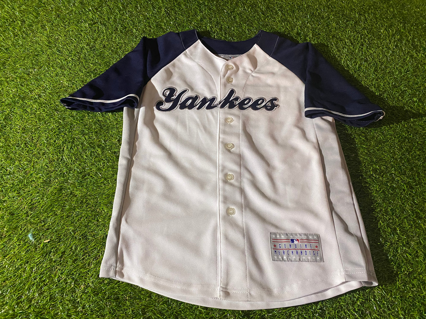 New York Yankees MLB Baseball Jersey Jetter #2 Youths Vintage Shirt