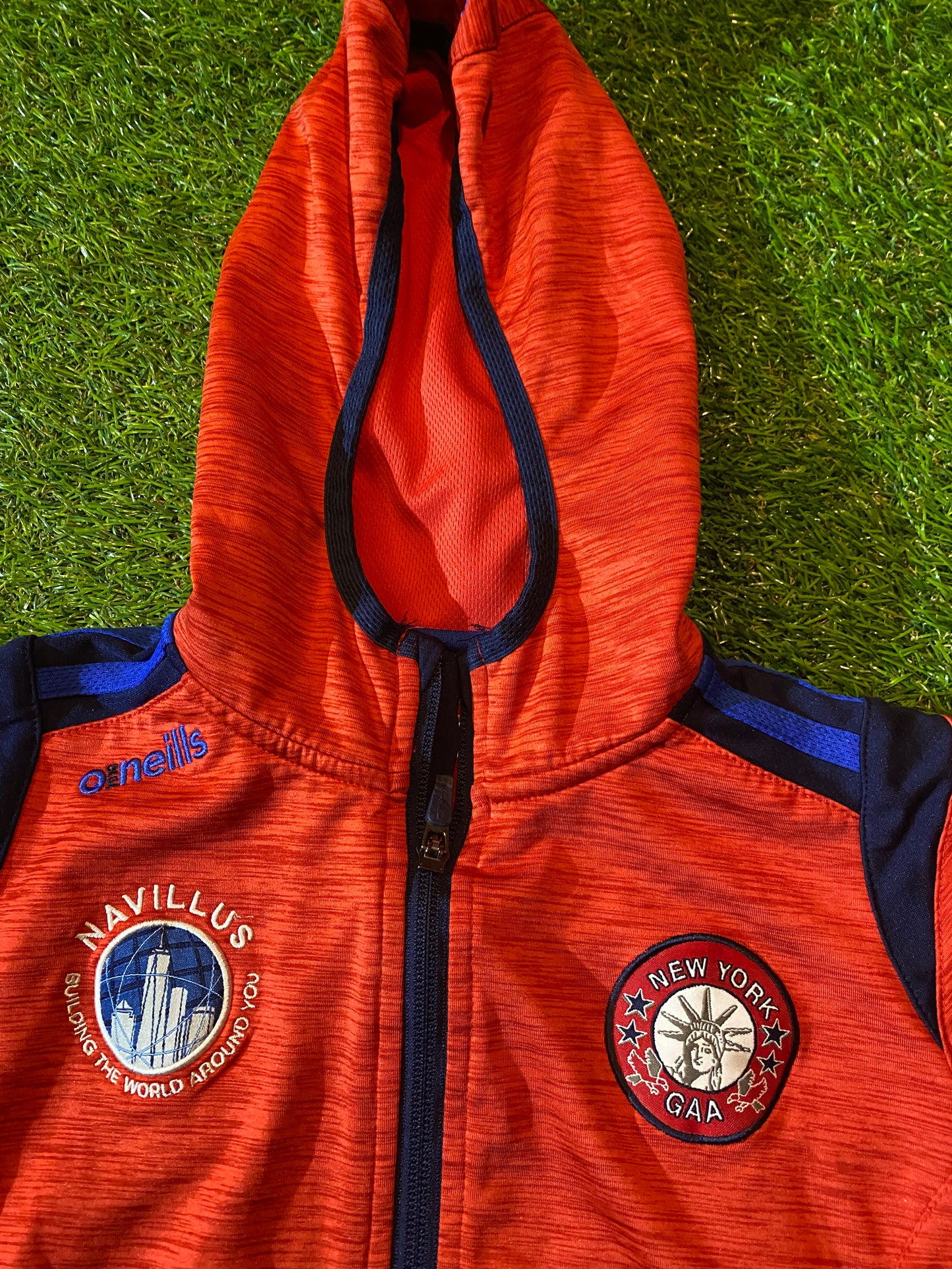 New York USA United States GAA Gaelic Football Kids / Boys 5-6 Year Old Hoody Zip Up Top