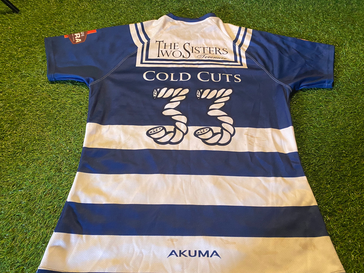 Drun Kinsailors 2018 Irish Ireland Rugby Union Rare Match Worn no7 Tight Fit Large Mans Jersey