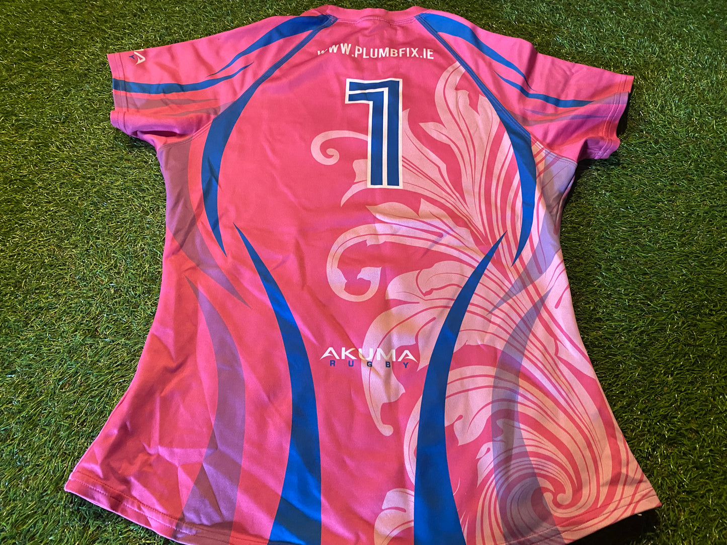 Portlaoise RFC Womans Females Ladies Rugby Union Match Worn no1 Size 14-16 Jersey