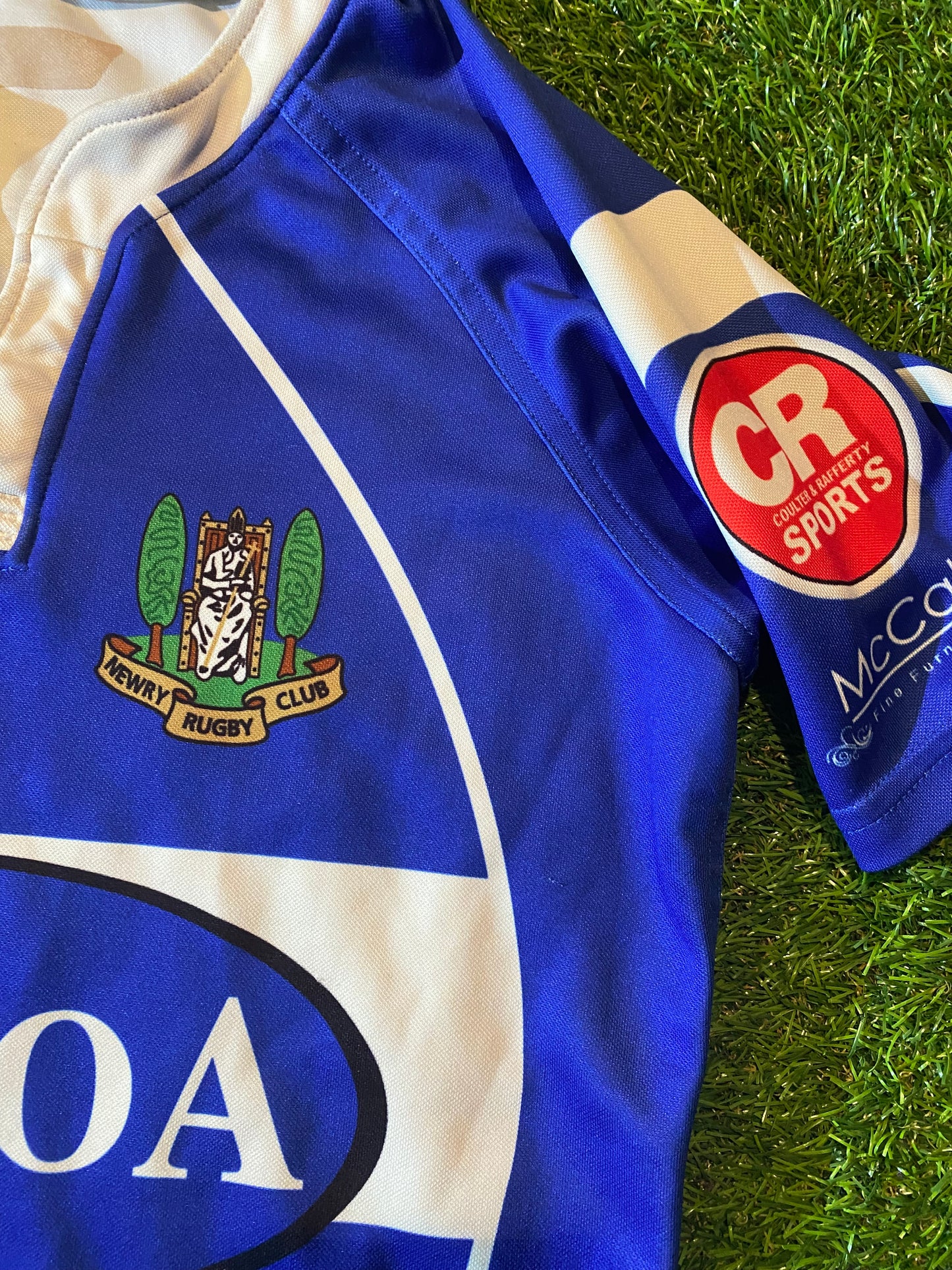 Newry RFC Northern Ireland Rugby Union Small mans Match worn no14 Jersey