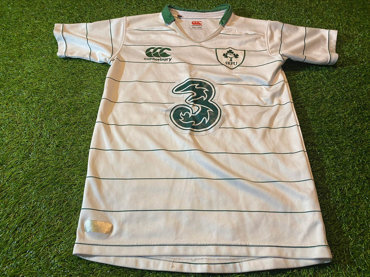 Irish Eire IRFU Ireland Rugby Union Youths / XS Mans CCC Made Away Jersey