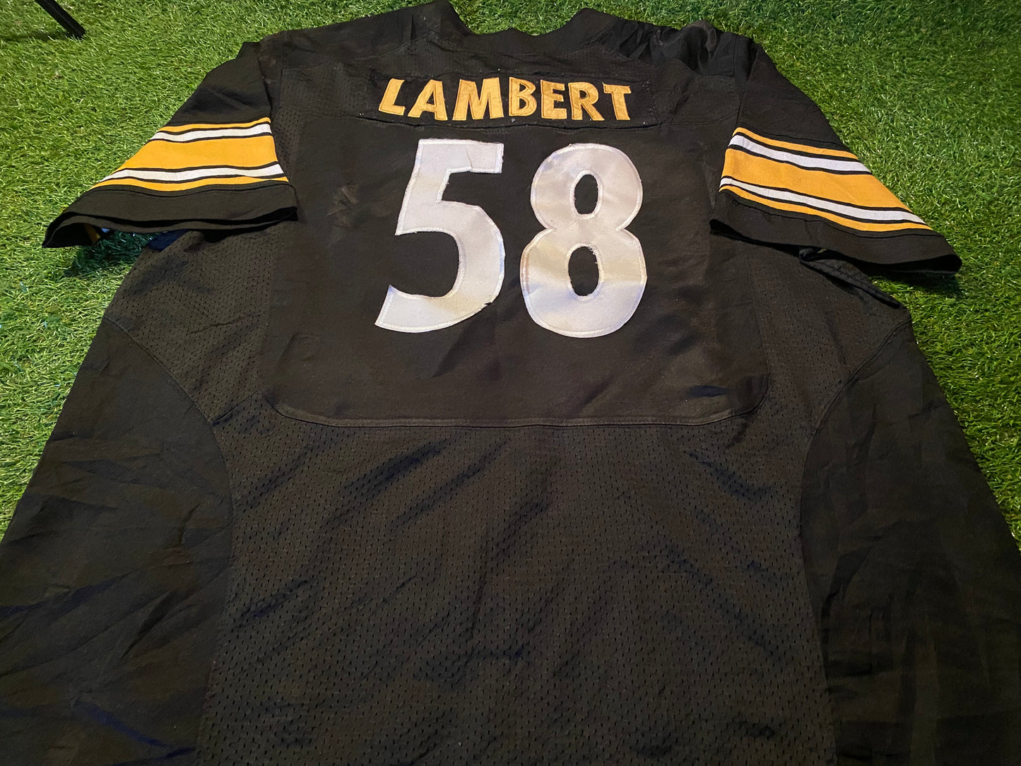Pittsburgh Steelers USA NFL American Football Big 3XL XXXL Mans Lambert no58 Jersey