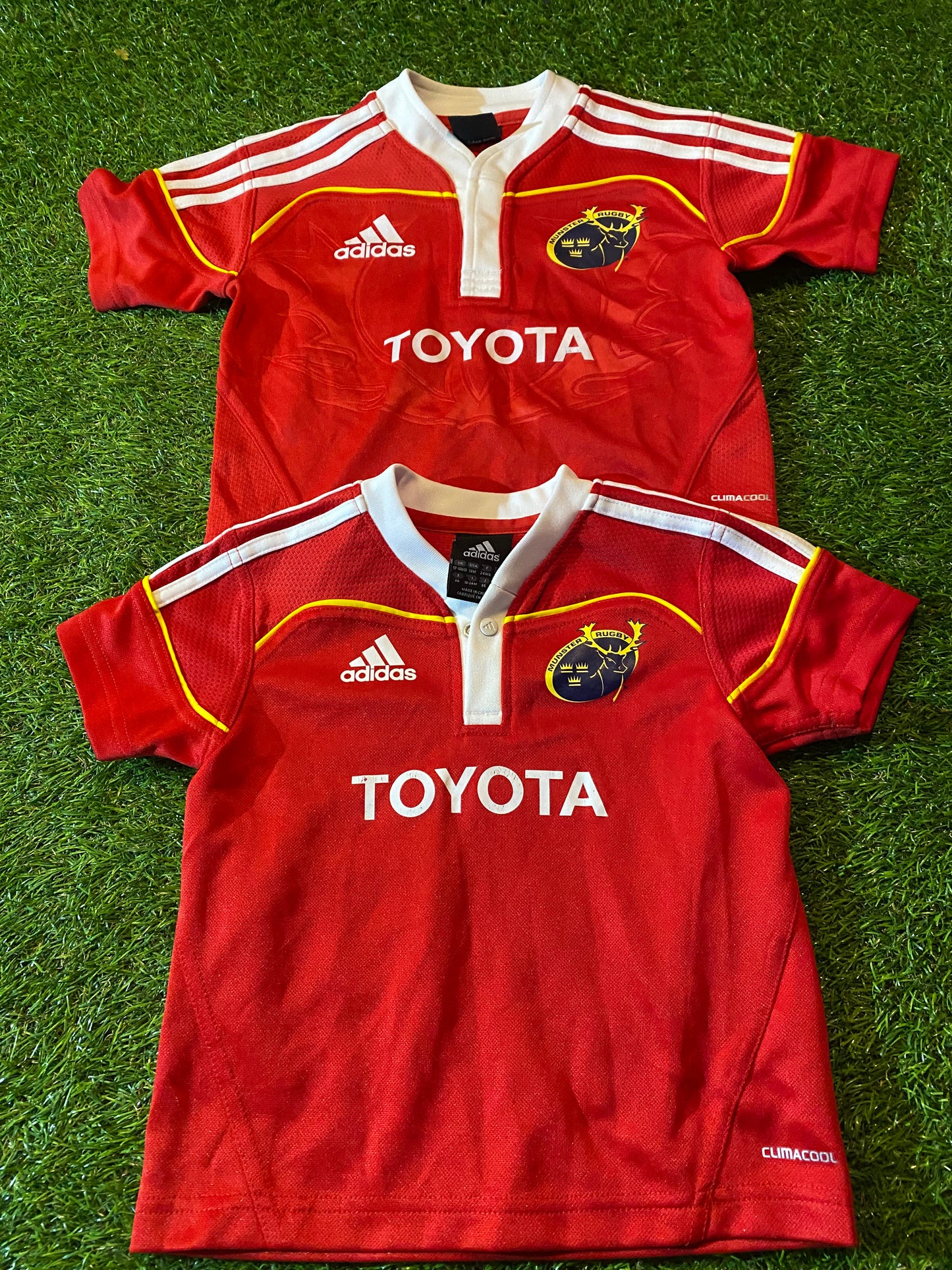 Munster Eire Irish Ireland Rugby Union 12-18 Month & 1-2 Year Adidas Made Tops