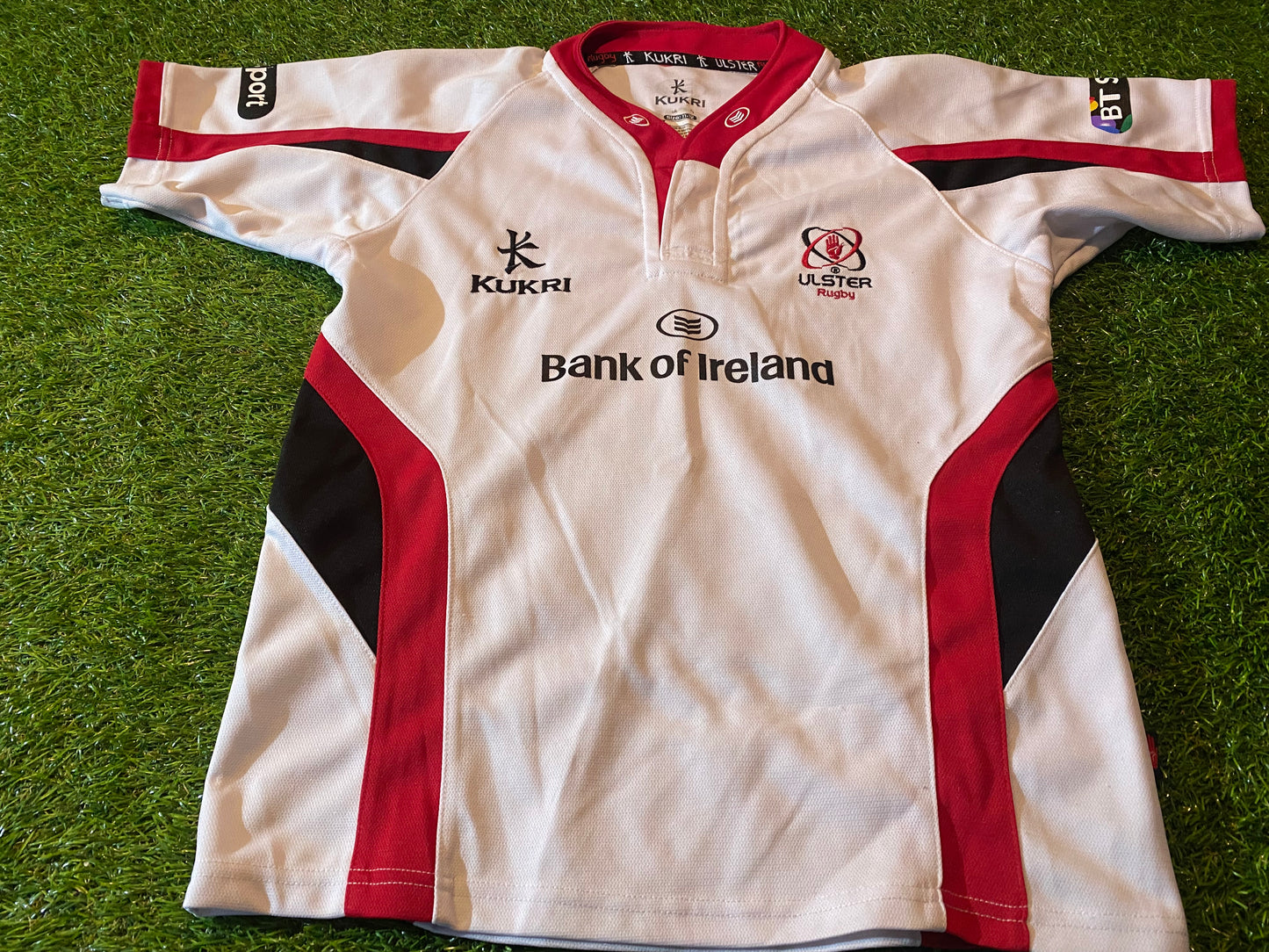Ulster Northern Ireland Rugby Union Football Large Boys 10-12 Year Old Kukri Home Jersey