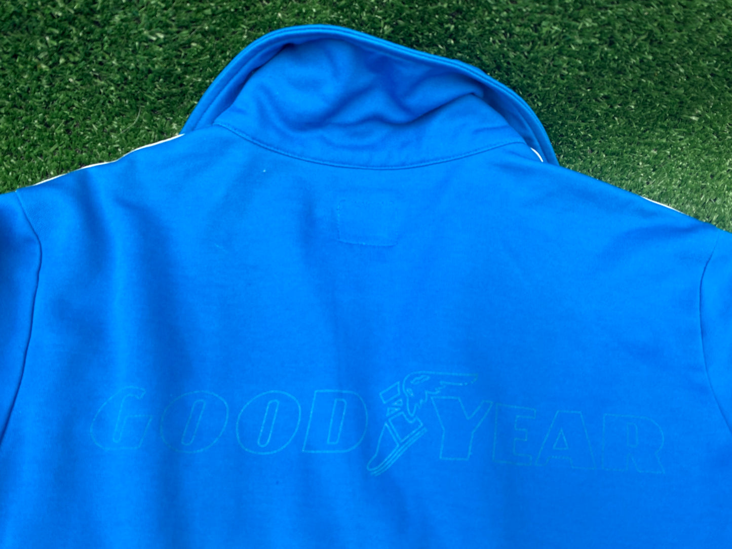 Rare Vintage Old Adidas Goodyear Zip Up Jacket Medium Mans Size