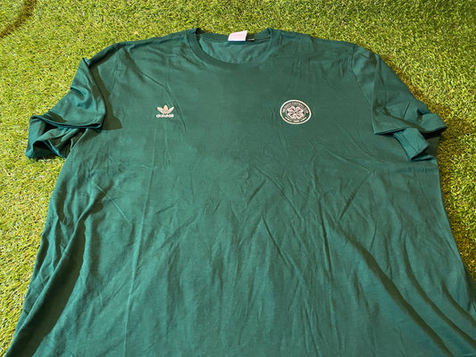 Celtic FC Scotland Soccer Football Big XXXL 3XL to 4XL Mans Adidas Made Cotton T Shirt