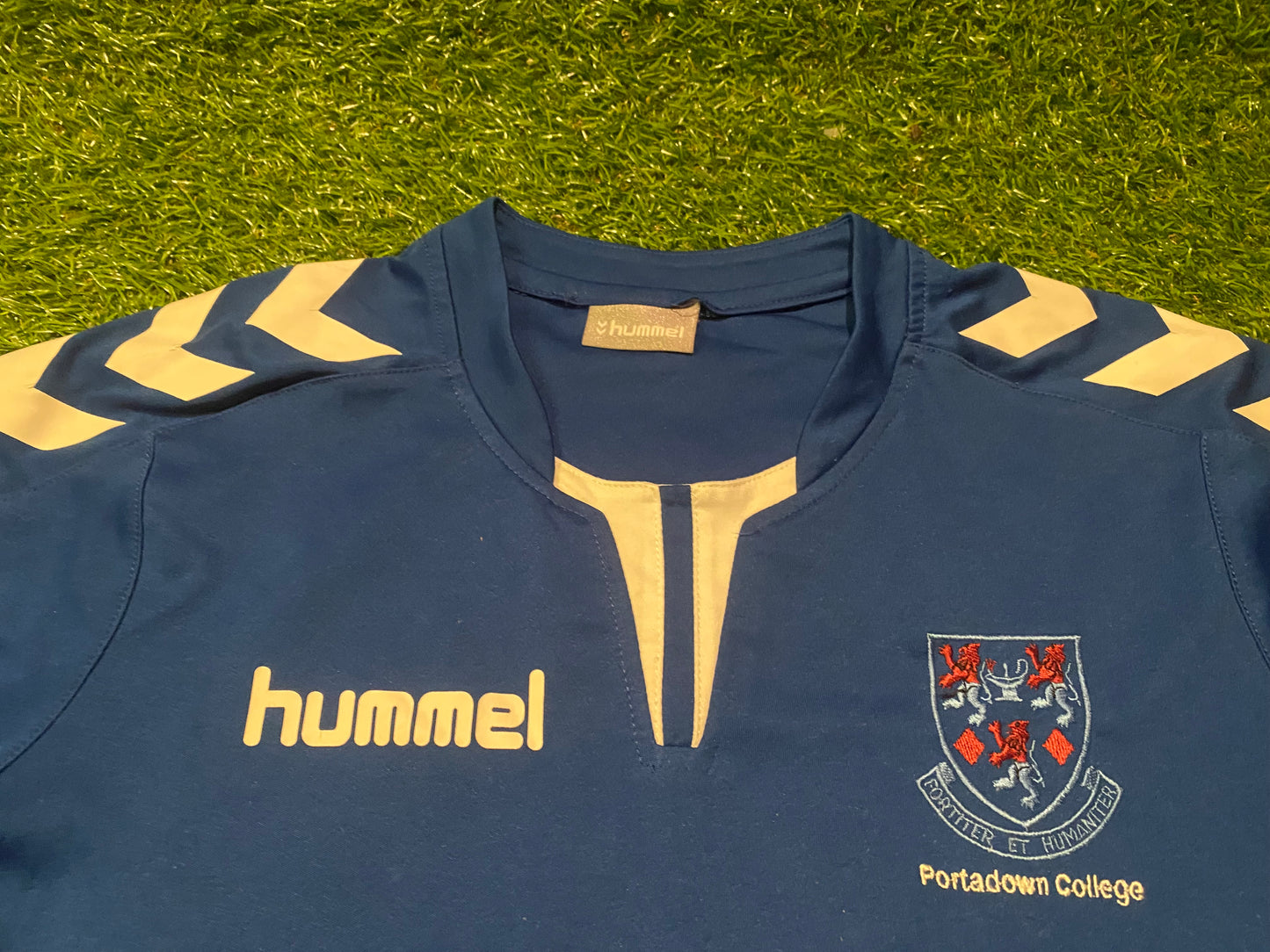 Portadown College Northern Ireland Sports Small Mans Tight Fit Hummel Made no12 Jersey