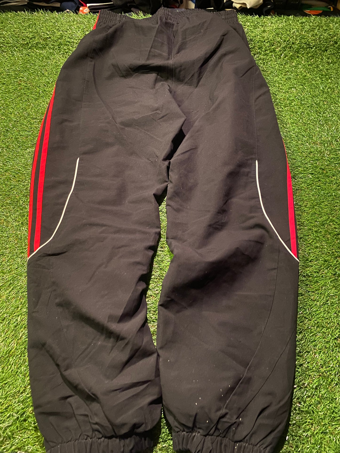 Liverpool FC England Soccer Football Large Mans Vintage Adidas Made Lined Bottoms