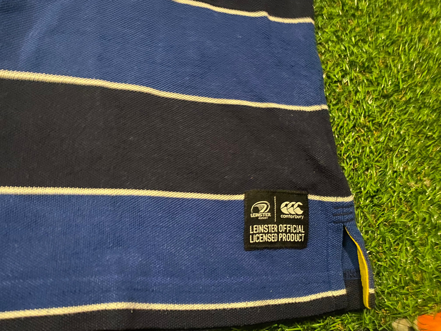 Leinster Eire Irish Ireland Rugby Union Football Large Mans CCC Made Vintage Polo Jersey