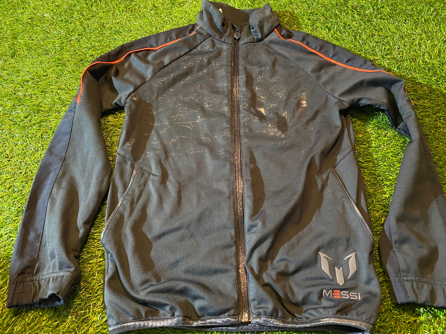 Messi Adidas Brand Clothing Soccer Football Medium Boys 9-10 Year Old Zip Up Jacket