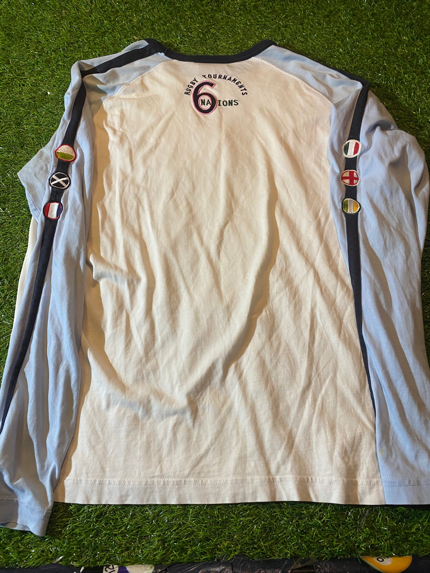 Eden Park Made Rugby Union 6 Six Nations Large Mans L/S Cotton Type Top