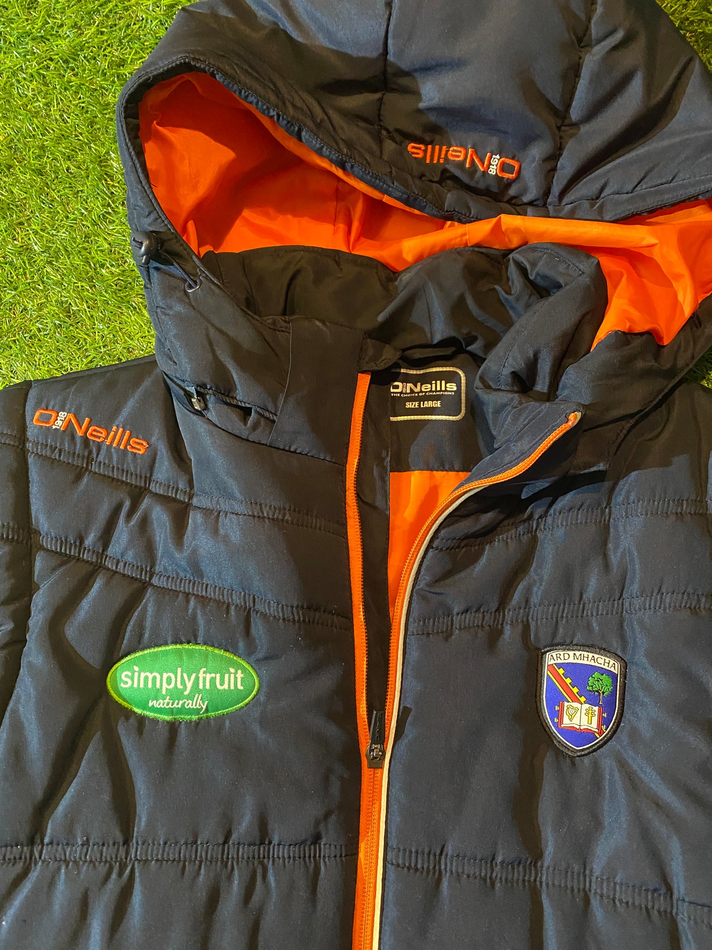Co Armagh GAA Gaelic Football Big Large Mans Bomber Hoody Puffed Hooded Jacket