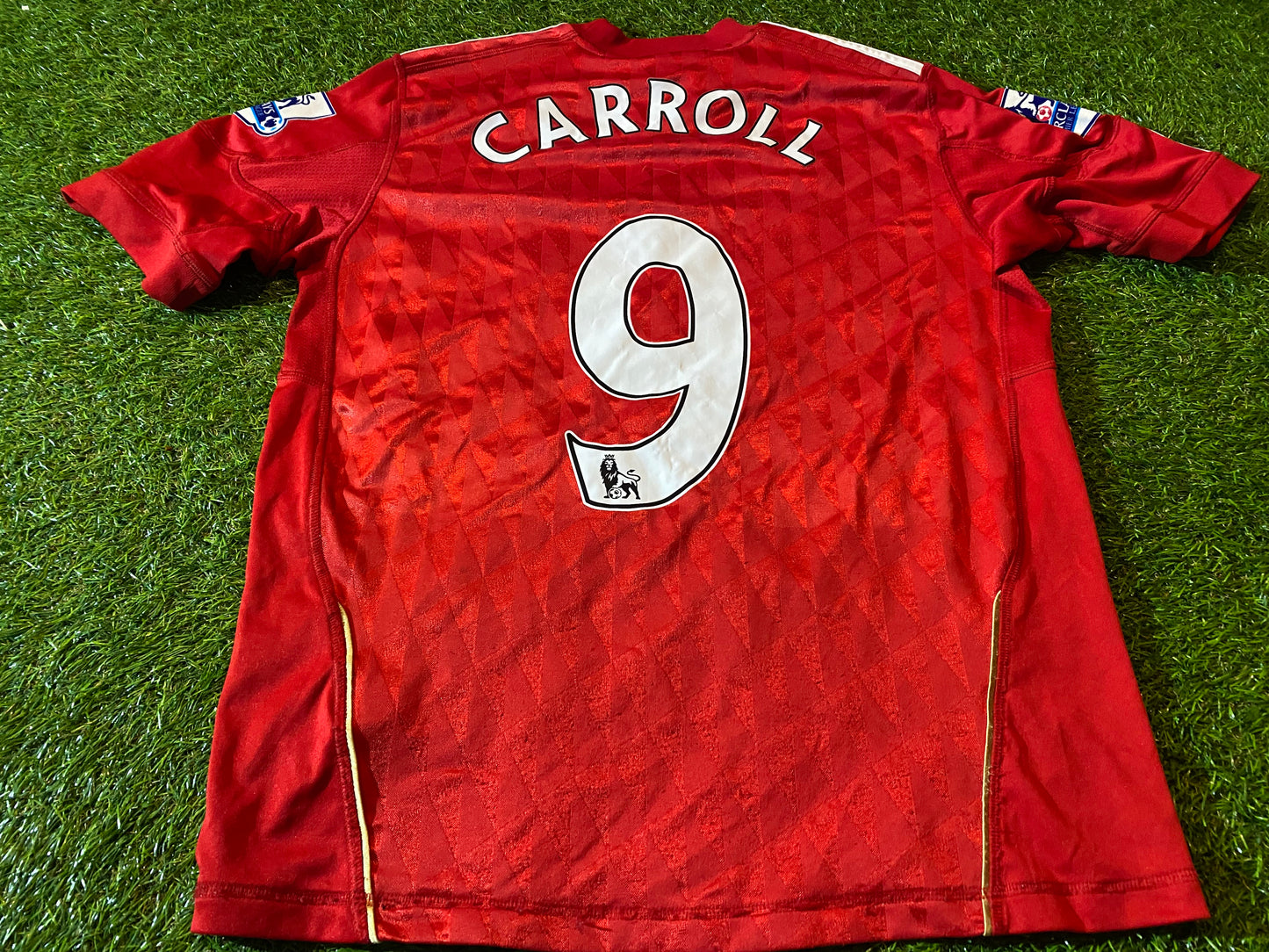 Liverpool FC England Football XL Boys / Youths Andy Carroll no9 EPL Home Jersey