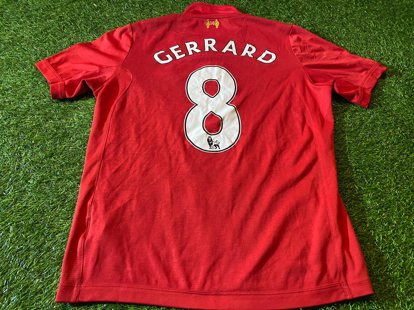 Liverpool FC England Football XL Boys / Youths Gerrard no8 EPL Home Jersey