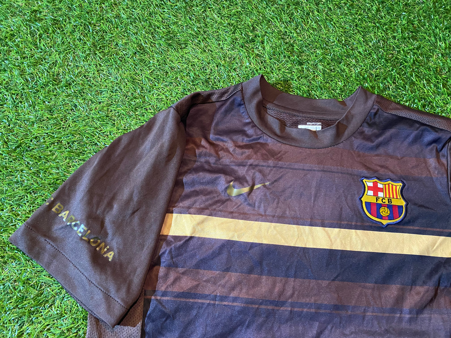 FCB Barcelona Spain Espana Football Large Boys 11-12 Year Old Nike Leisure Jersey