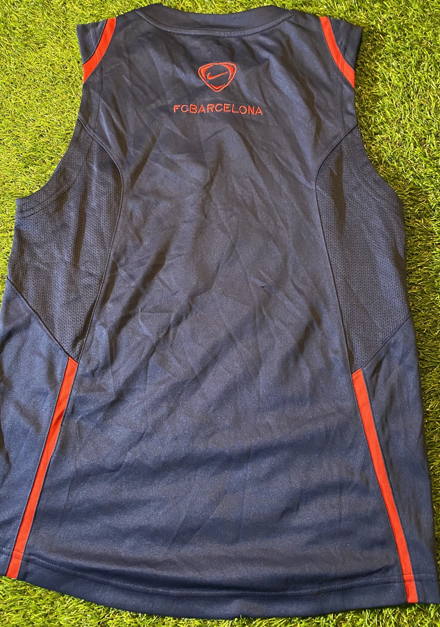 FCB Barcelona Spain Espana Football Large Boys 11-12 Year Old Nike Leisure Jersey