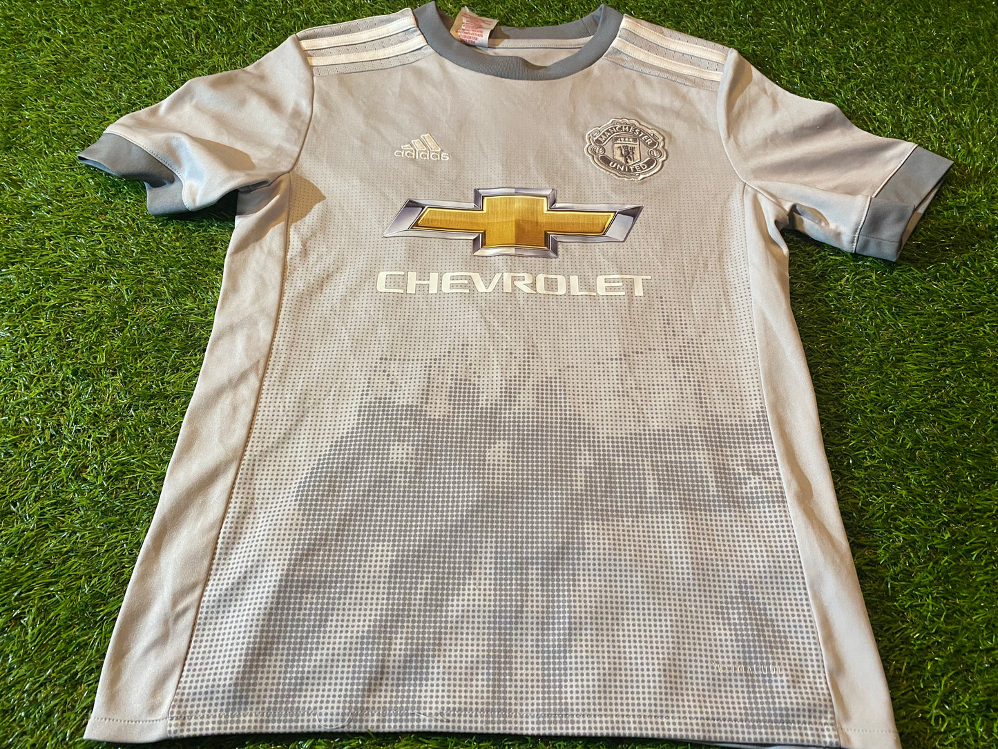 Manchester United Football Medium Boys 10-11 Year Old Adidas Made Away Jersey