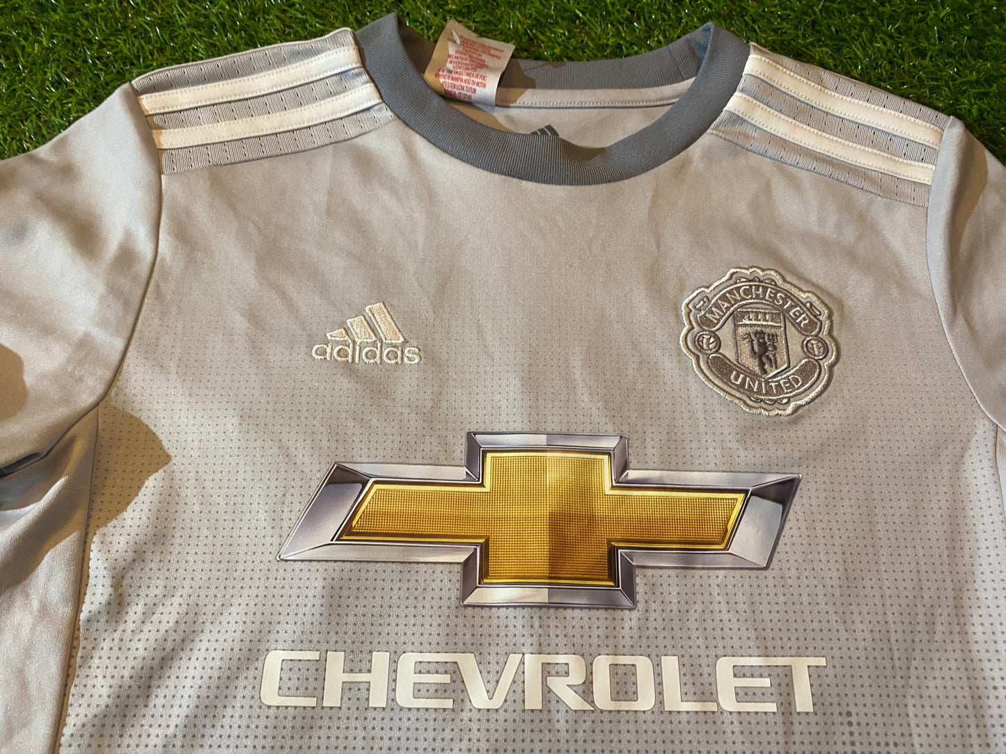 Manchester United Football Medium Boys 10-11 Year Old Adidas Made Away Jersey