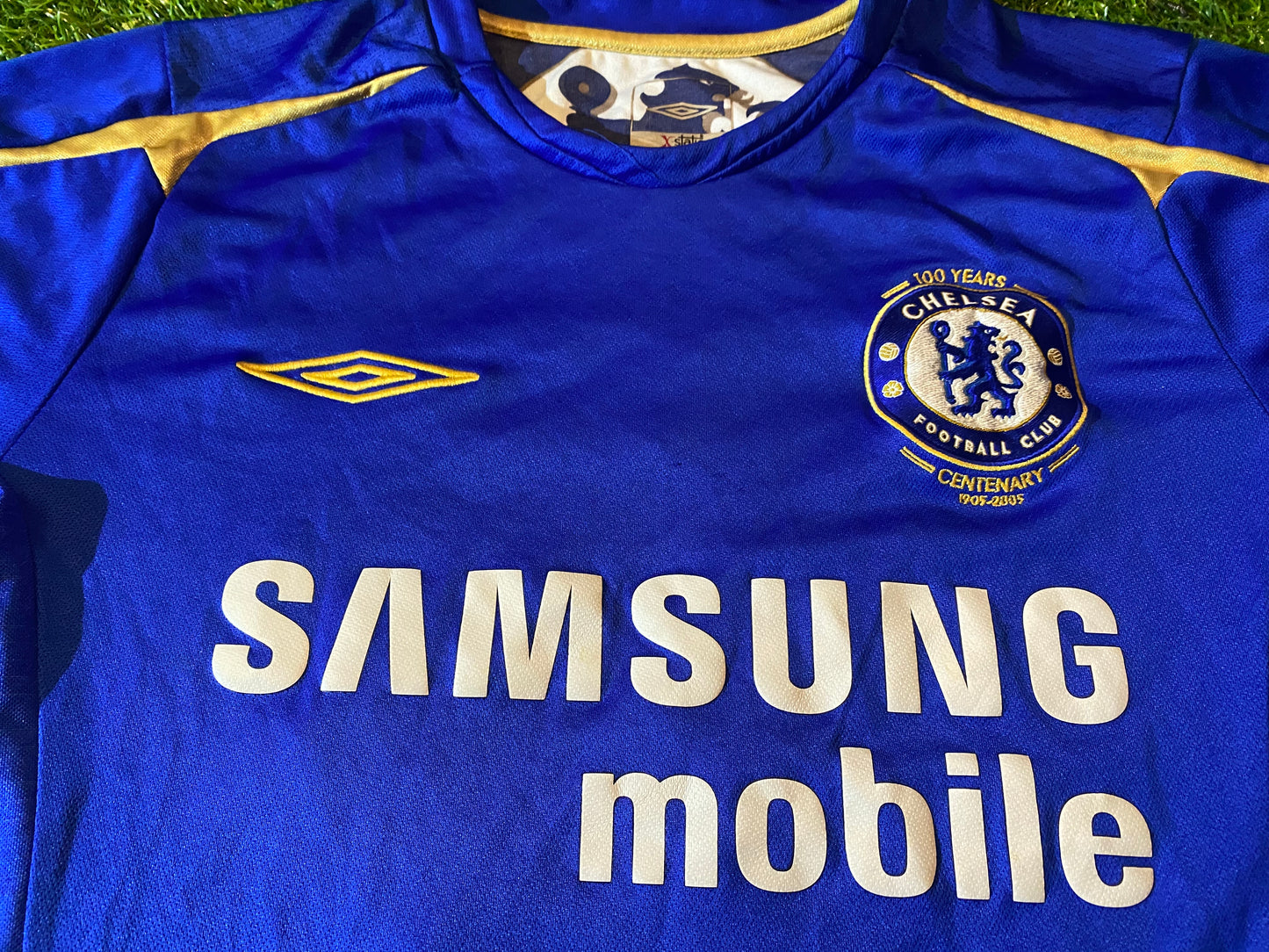 Chelsea FC Football XL Boys / Youths 13-15 Year Old Adidas Centenary Top & Shorts Set