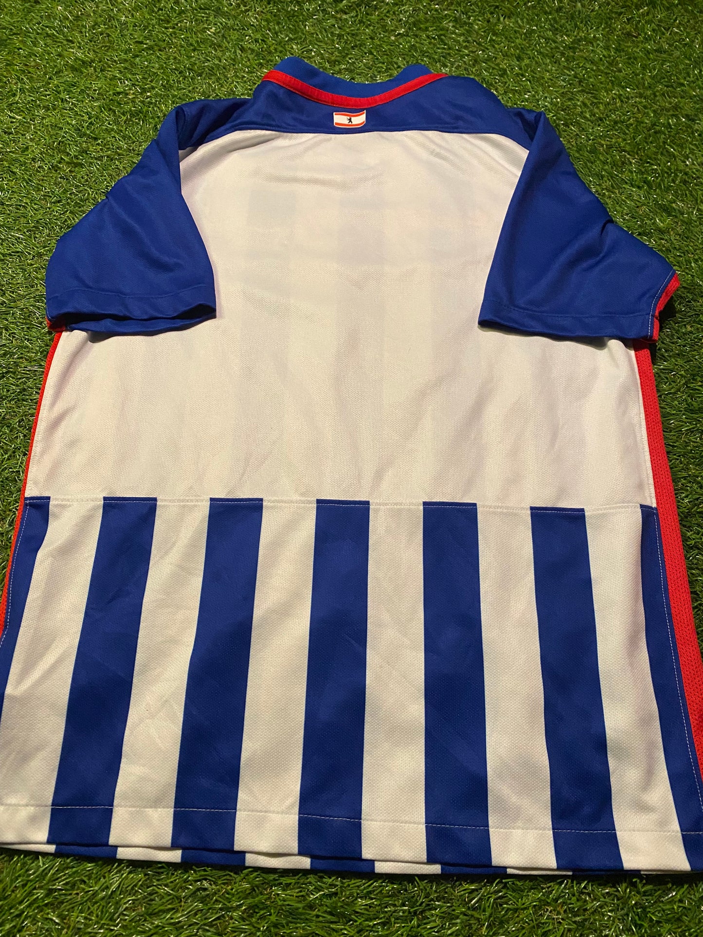 Hertha Berlin Germany Soccer Football Large Boys 10-12 Year Old Nike Made Jersey