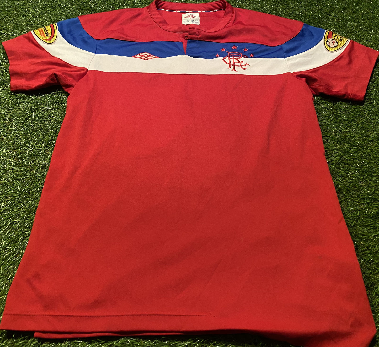 Glasgow Rangers Kyle Lafferty Soccer Football Large Boys 10-12 Year Old Away Jersey