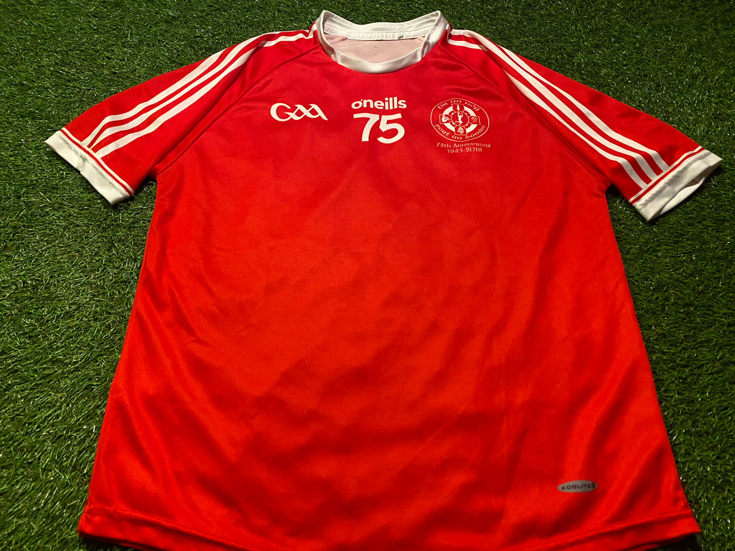 Portadown Irish Ireland GAA Gaelic Hurling Football Small Mans 75 Year 1943-2018 Jersey