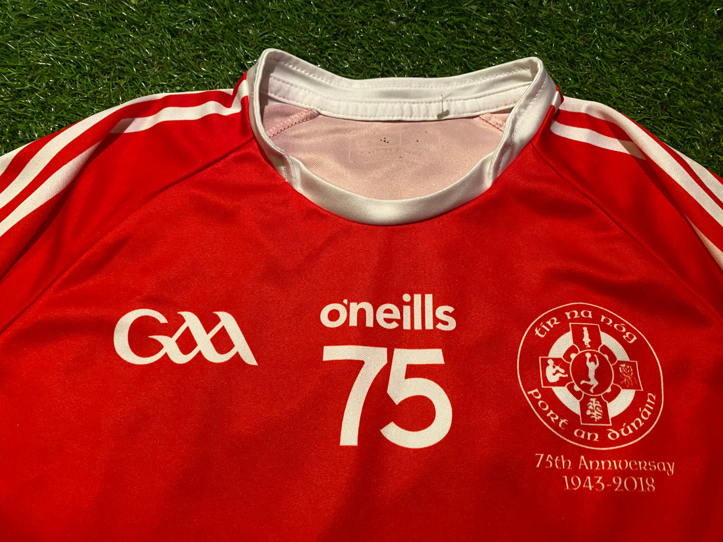 Portadown Irish Ireland GAA Gaelic Hurling Football Small Mans 75 Year 1943-2018 Jersey