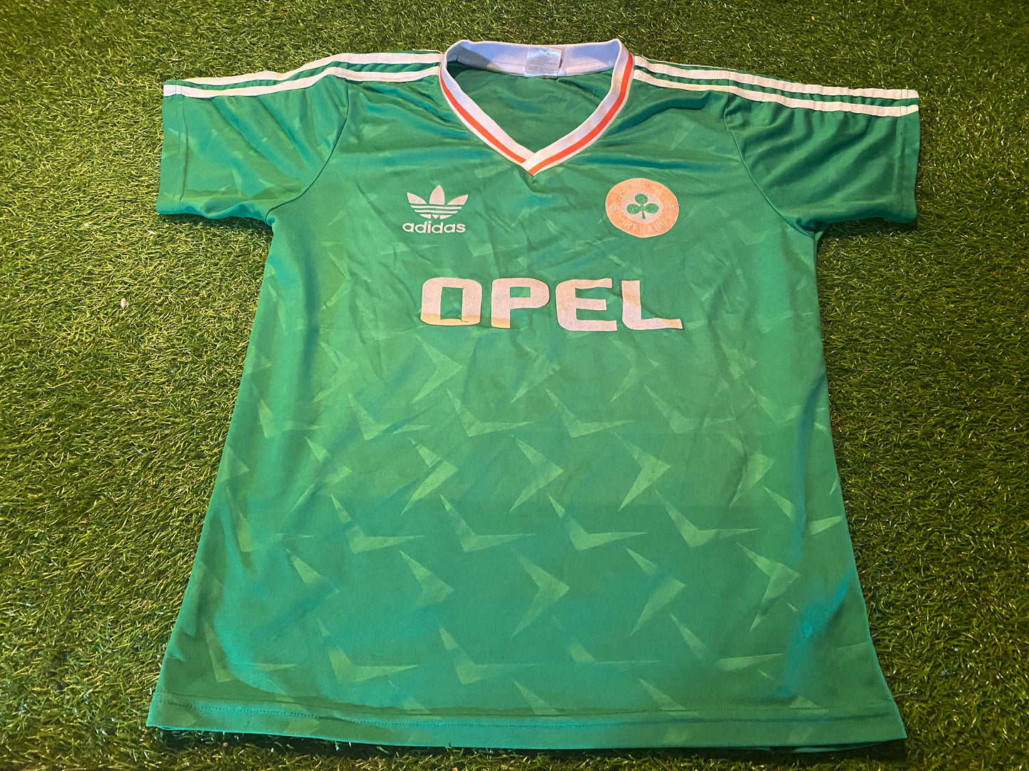 Republic of Ireland Football Soccer Medium Mans Remake of 1990 Vintage Style Jersey