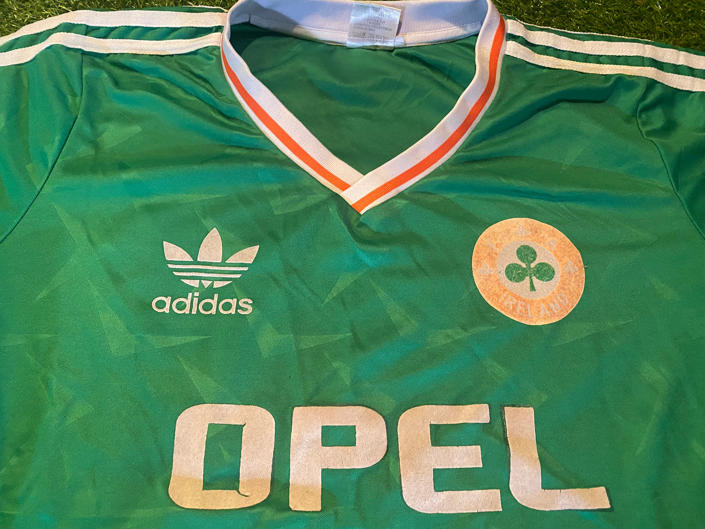 Republic of Ireland Football Soccer Medium Mans Remake of 1990 Vintage Style Jersey