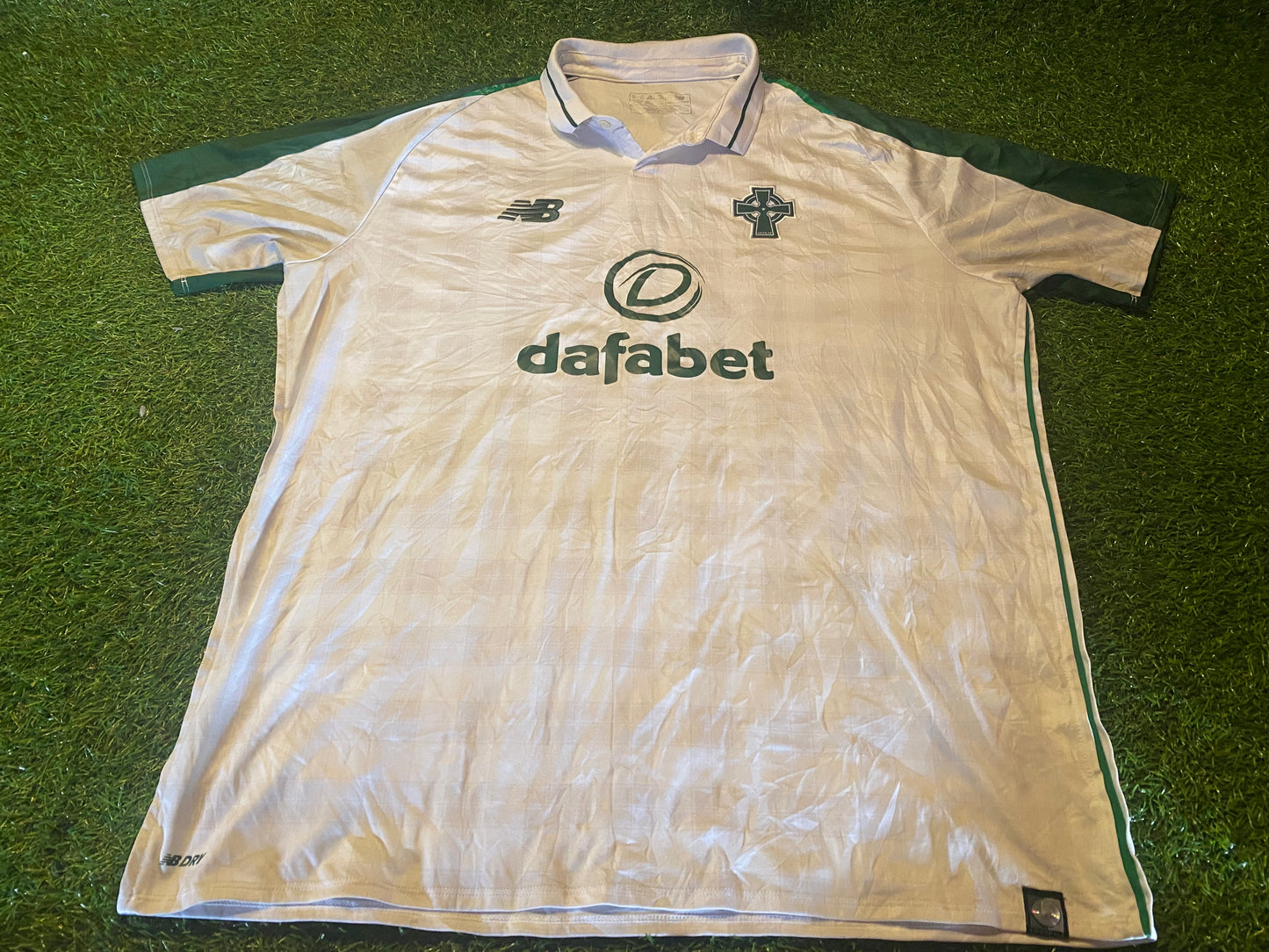 Celtic FC Scotland Scottish Soccer Football XL Extra Large Mans New Balance Made Away Jersey
