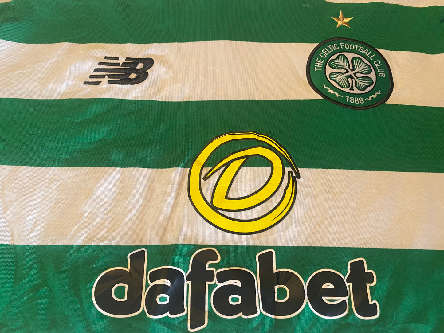 Celtic FC Scotland Scottish Soccer Football Large Mans New Balance Made Home Jersey