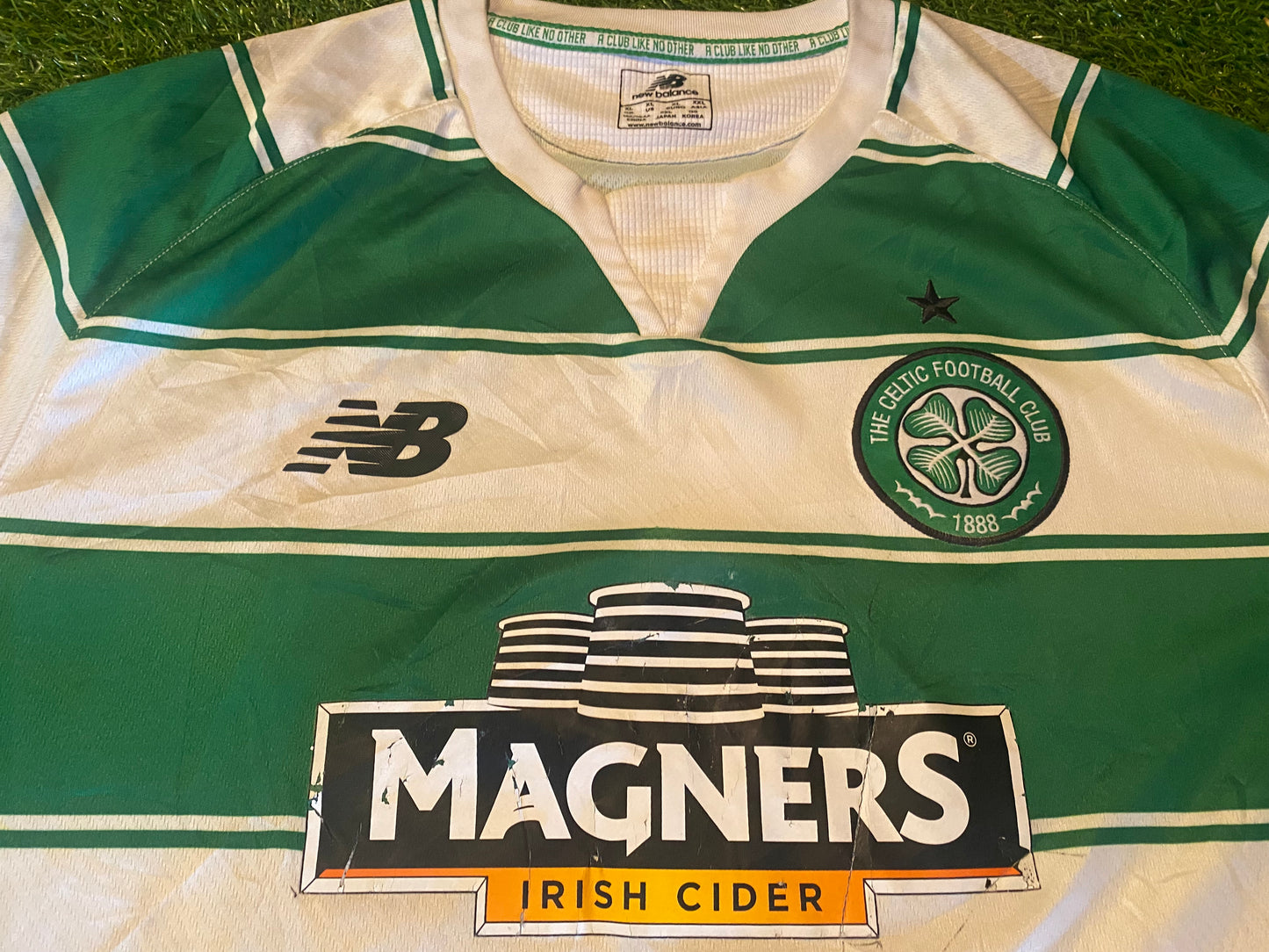 Celtic FC Scotland Scottish Soccer Football Large Mans New Balance Made Home Jersey
