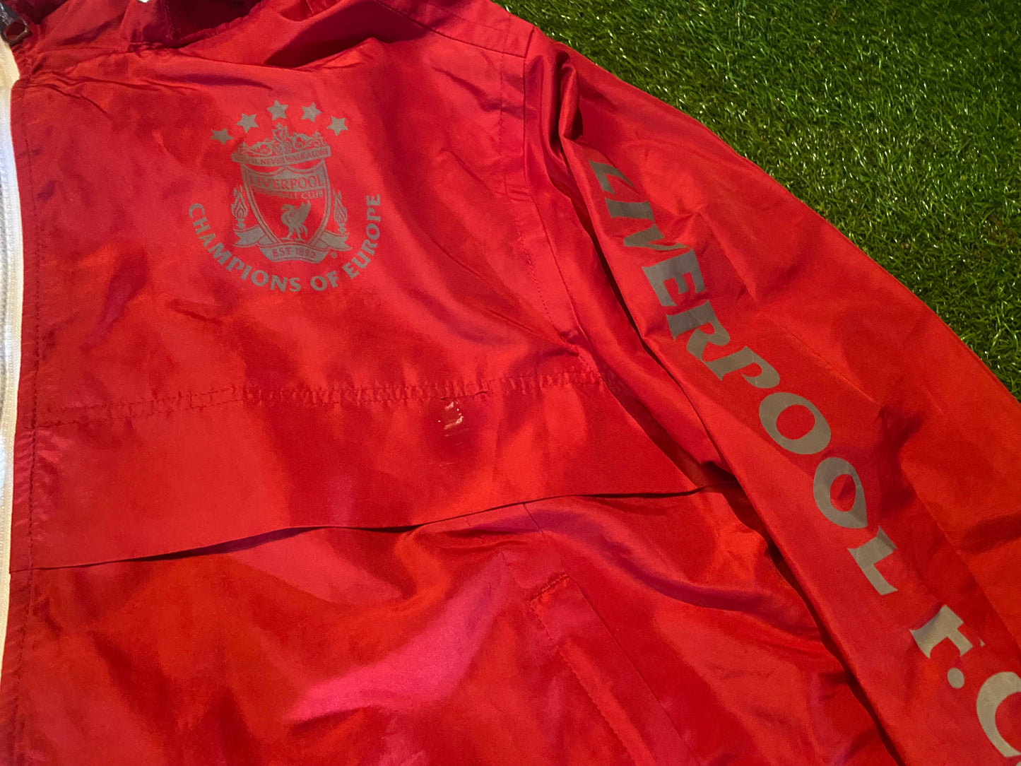 Liverpool FC England Football Soccer Rare XL Extra Large Mans Breathable Lined Coat