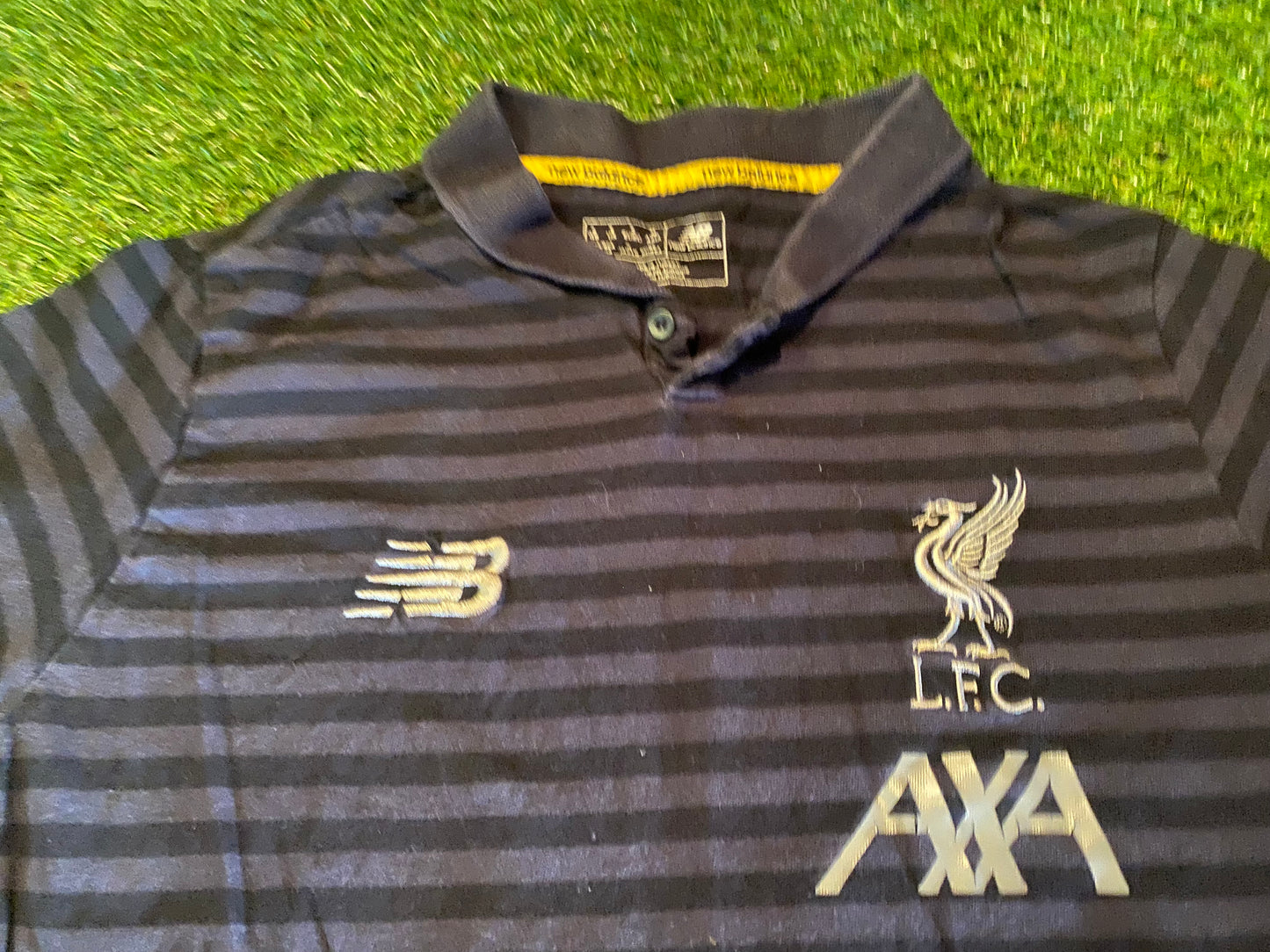 Liverpool FC England Football Soccer New Balance Small mans Polo Top