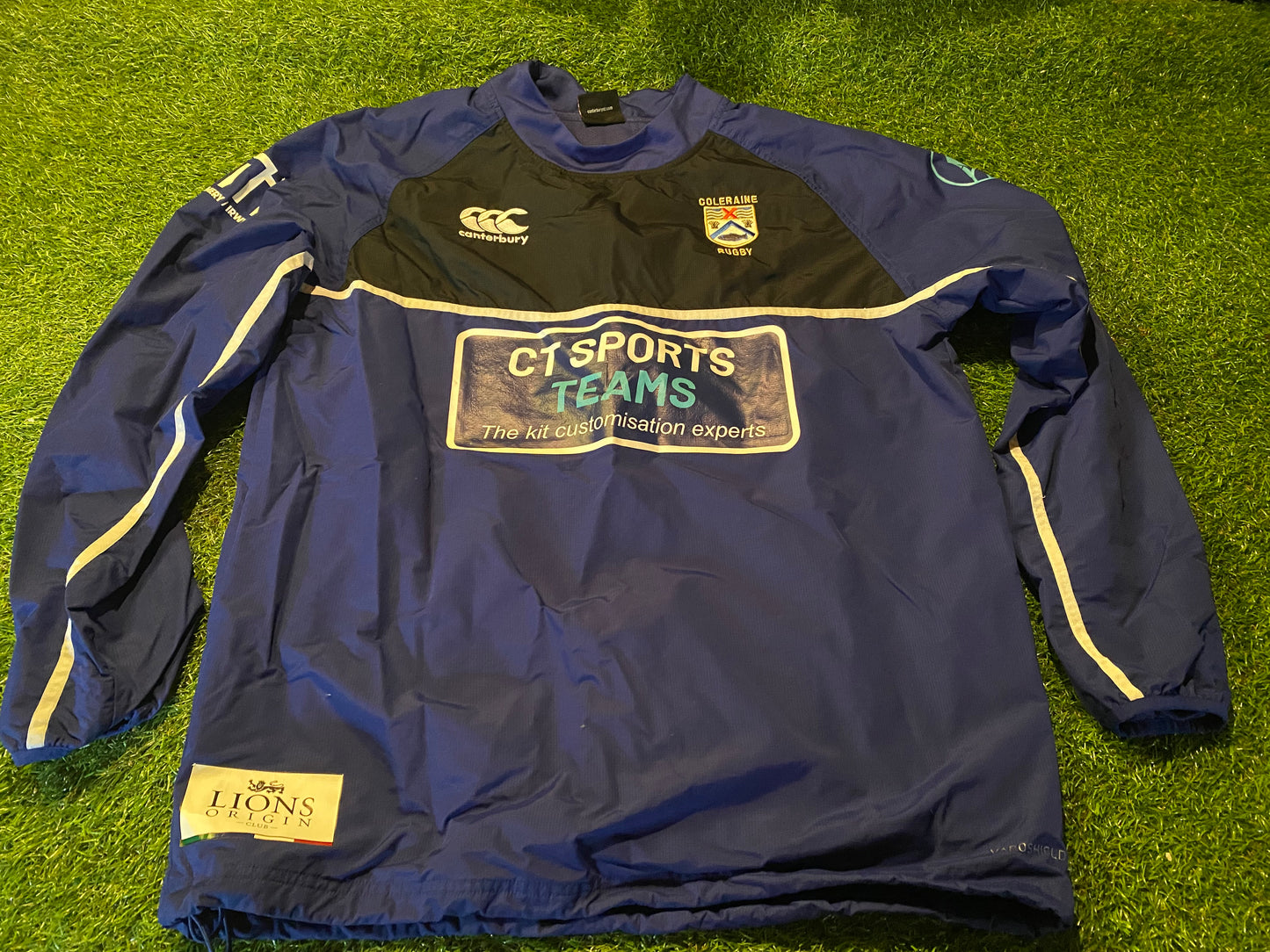 Coleraing RFC Northern Ireland Rugby Union Football Large Mans Drill Type Training Top