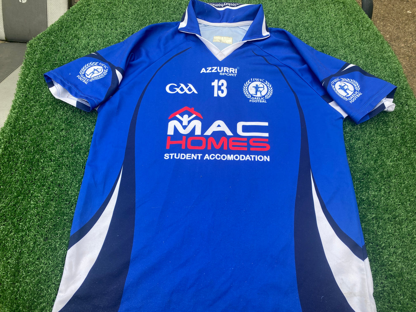 UWIC Cardiff Wales GAA Gaelic Football Hurling Large Mans Vintage no13 Jersey