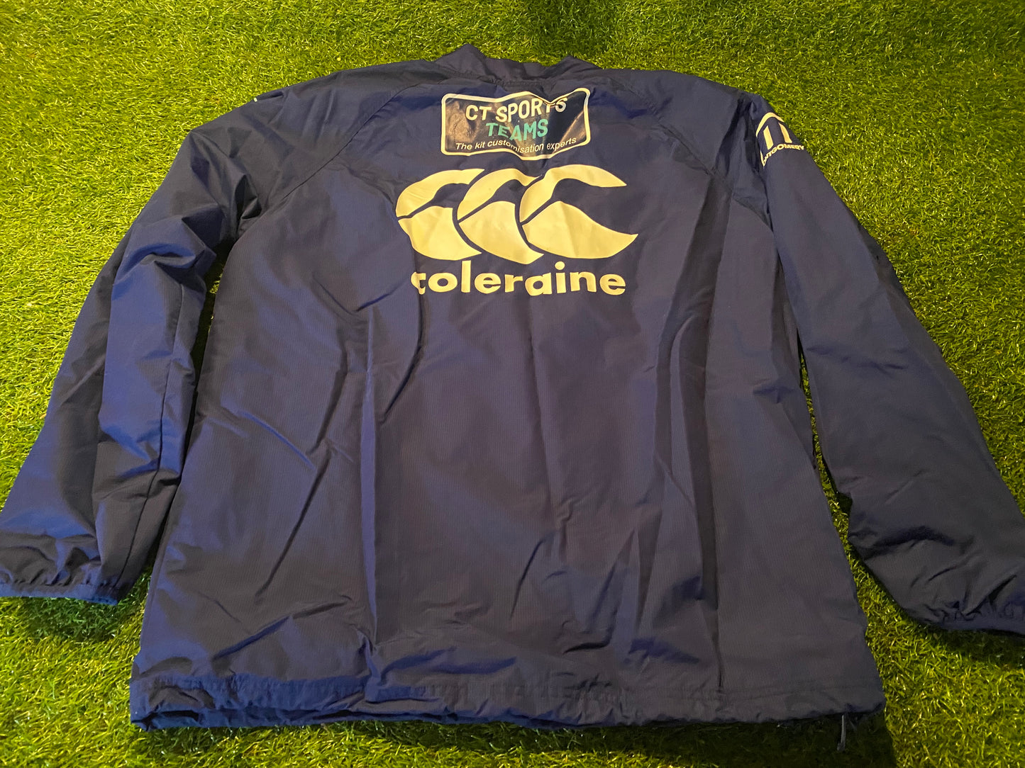 Coleraing RFC Northern Ireland Rugby Union Football Large Mans Drill Type Training Top